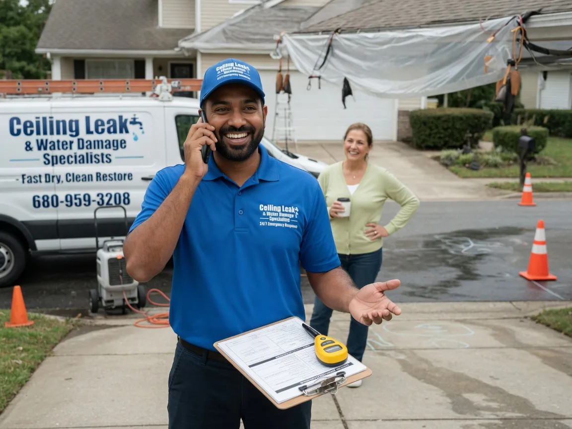 Ceiling Leak Cleanup Tracys Landing, MD FAQs